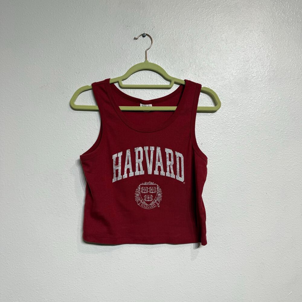Grayson Threads Red Harvard University Cropped Ta… - image 2